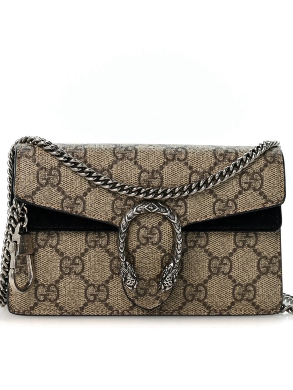 Gucci Beige/Brown GG Supreme Dionysus Chain Crossbody
